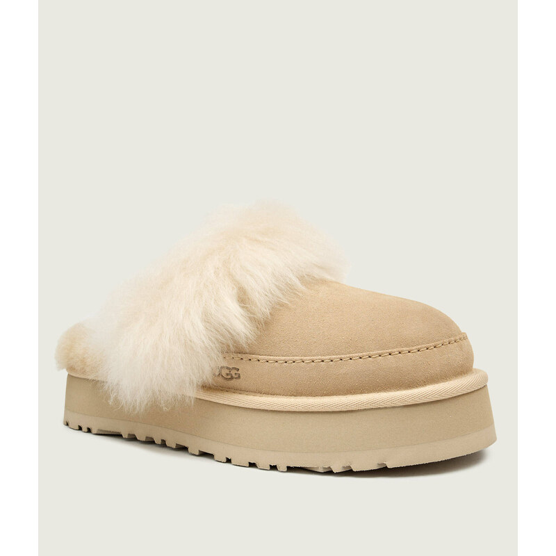 UGG Ohřívá pantofle typu mules W DISQUETTE CHALET| shearling | zamsz | 109459293