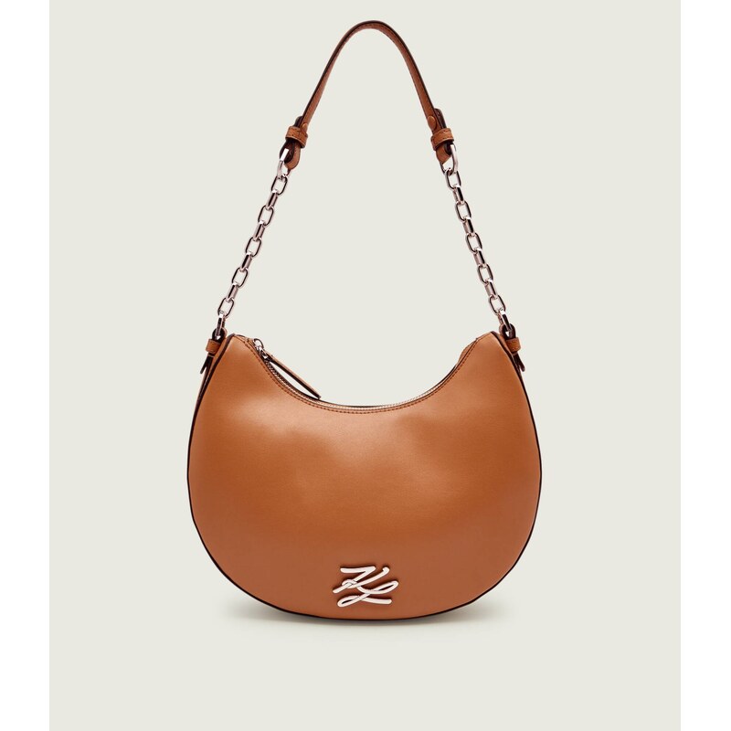 Karl Lagerfeld Kožené hobo kabelka K/AUTOGRAPH