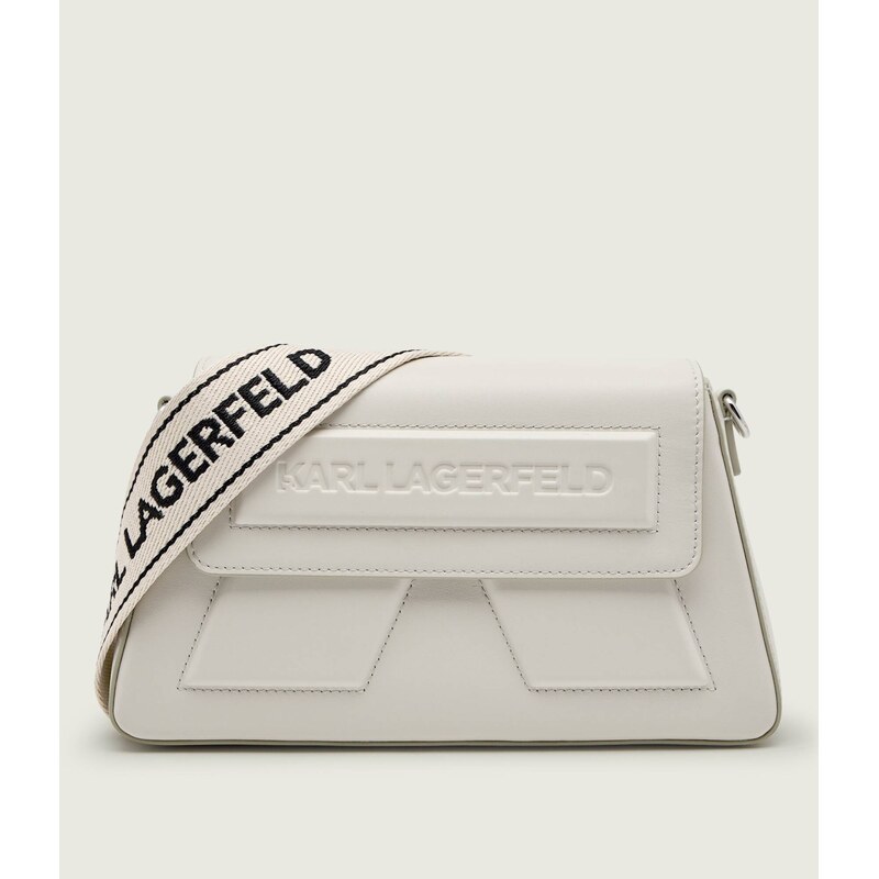 Karl Lagerfeld Kožená crossbody kabelka IKON/K