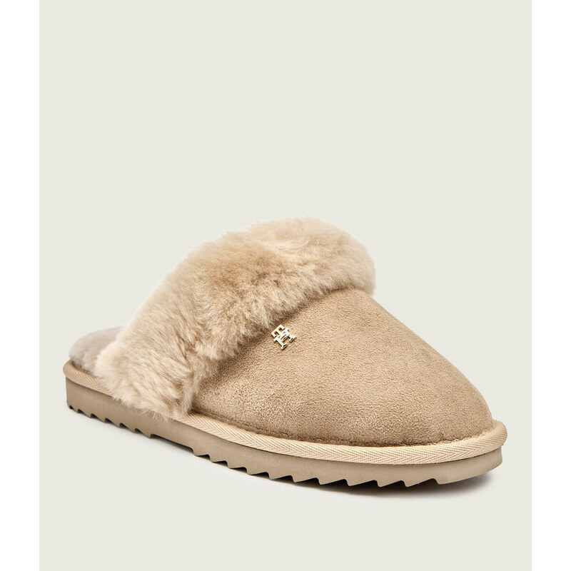 Tommy Hilfiger Domácí obuv | shearling | semiš | s příměsí vlny 109459279