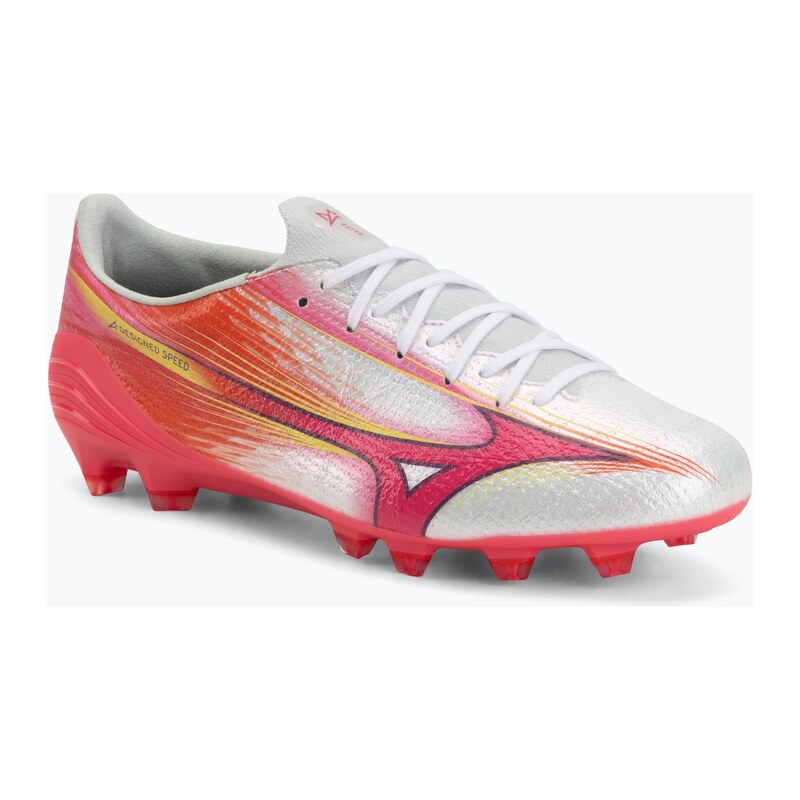 Kopačky Mizuno Alfa III Elite FG white/fuchsia purple