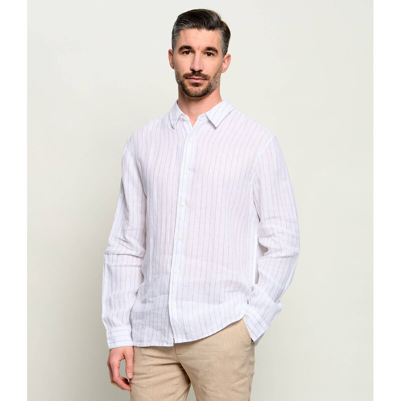 Calvin Klein Lněná košile | Classic fit