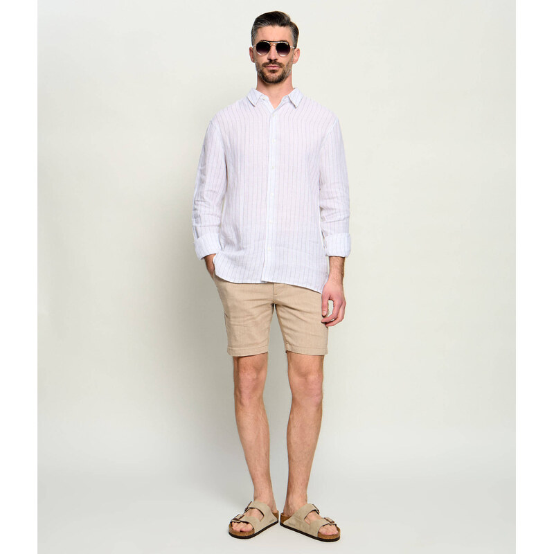 Calvin Klein Lněná košile | Classic fit