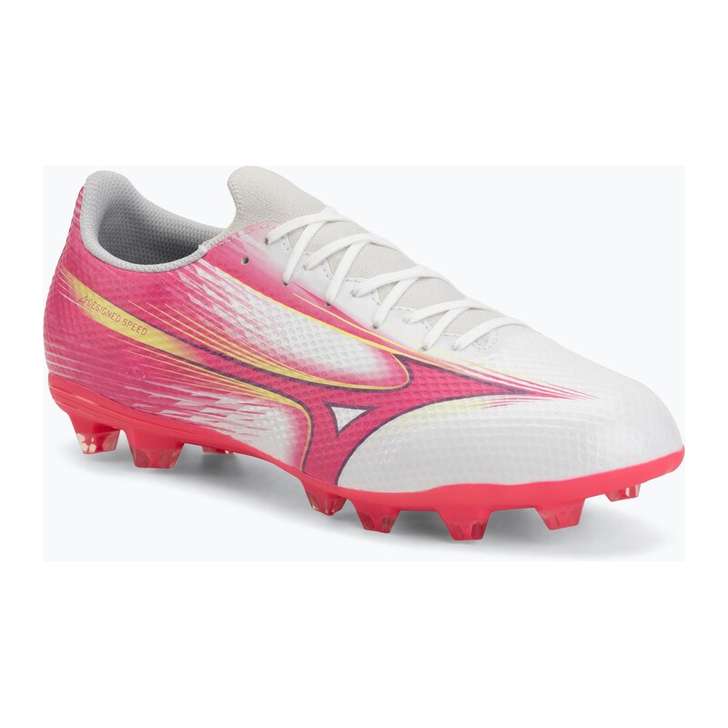 Kopačky Mizuno Alfa III Select FG white/fuchsia purple