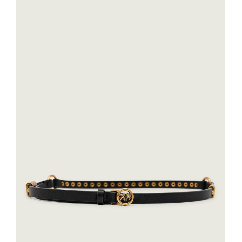 Pinko Kožený opasek STUDS BELT H1,2 109410566