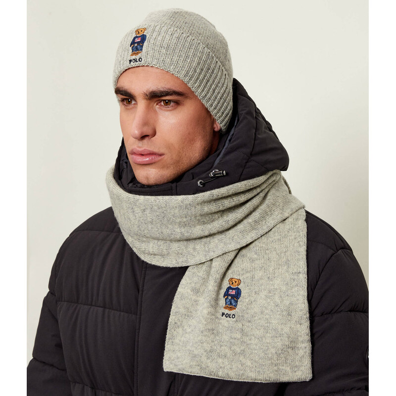 POLO RALPH LAUREN Šála + čepice | s příměsí vlny