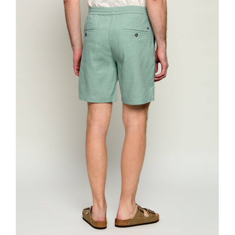 Tommy Hilfiger Lněné šortky chino DOVER | regular fit