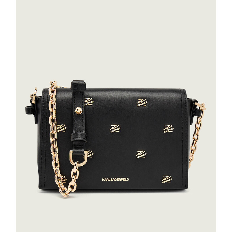 Karl Lagerfeld Kožená crossbody kabelka k/autograph