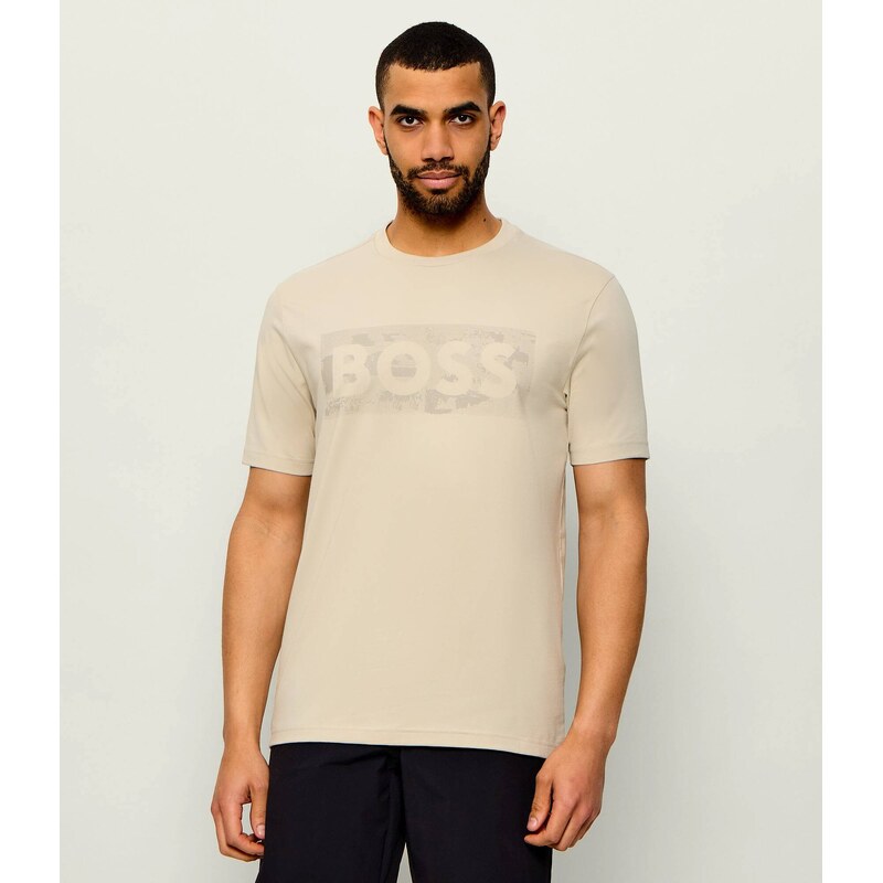 BOSS GREEN Tričko TS_Globe | regular fit | stretch