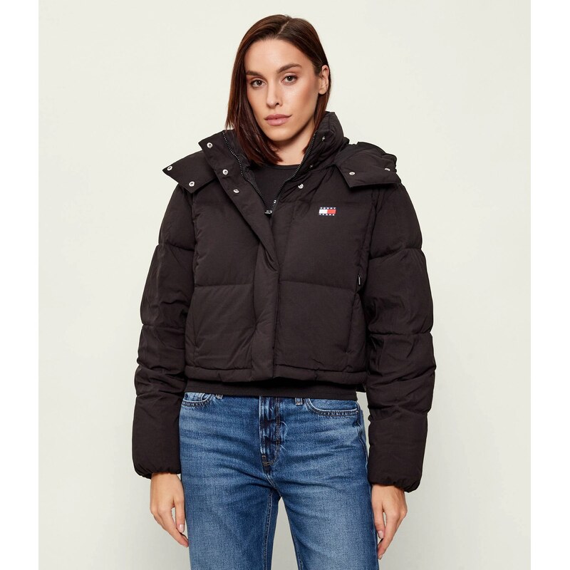 Tommy Jeans Péřová bunda ALASKA GRID | Cropped Fit