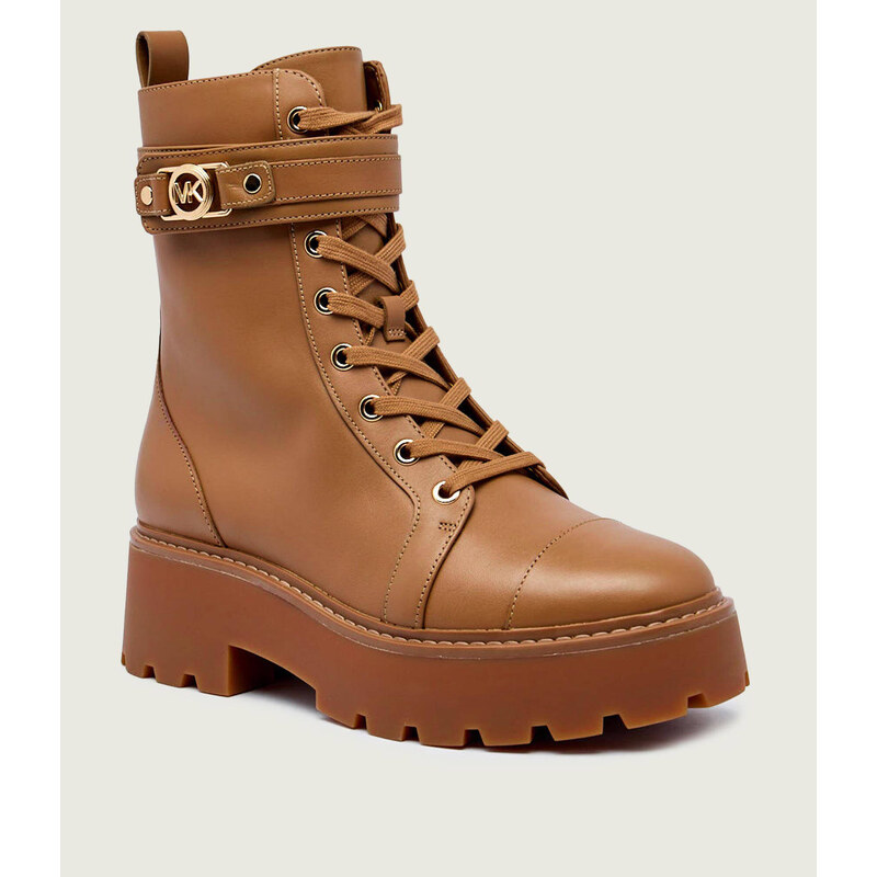 Michael Kors Kožené kotníkové boty na platformě MANDY 109365163