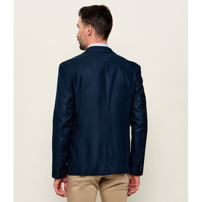 Calvin Klein Lněná sako | Slim Fit