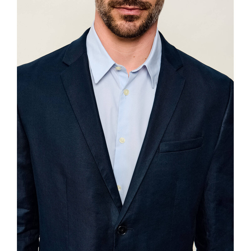 Calvin Klein Lněná sako | Slim Fit