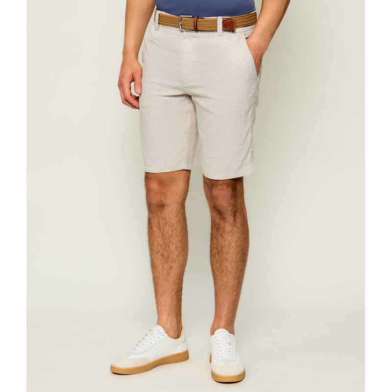 BOSS ORANGE Lněné šortky Chino_DS_3S | Tapered fit