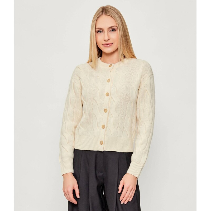 POLO RALPH LAUREN Vlněný kardigan | regular fit | s příměsí