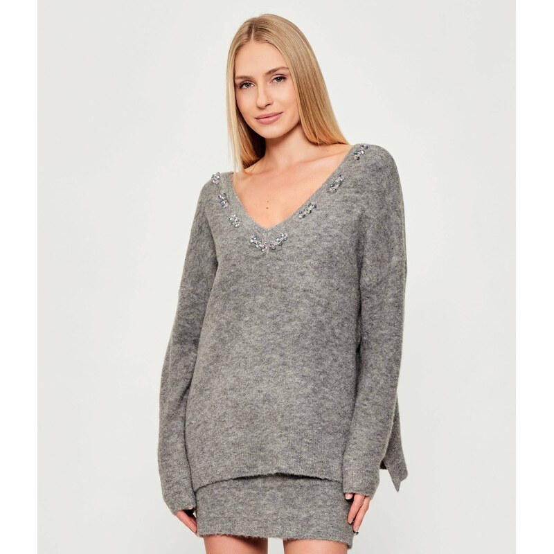 Pinko Svetr DANCING QUEEN | Oversize fit | s příměsí vlny