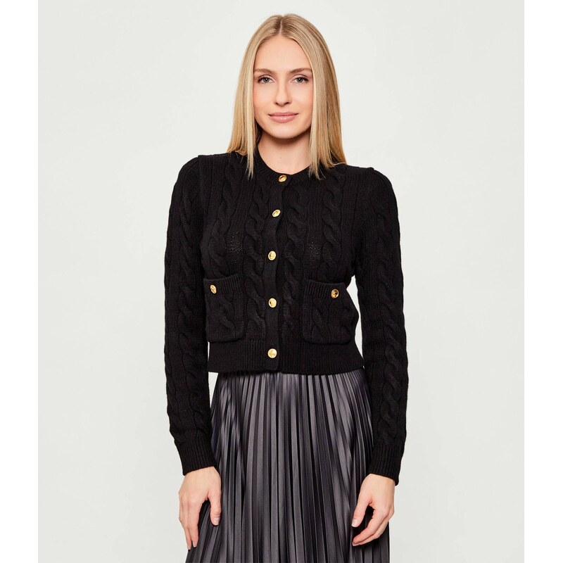 POLO RALPH LAUREN Vlněný kardigan Cable | Cropped Fit | s