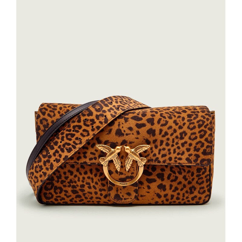Pinko Crossbody kabelka LOVE ONE SLOUCHY CLASSIC | semiš