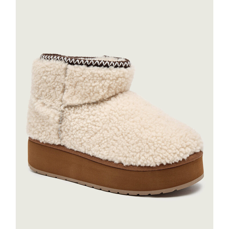EMU Australia Sněhule Stinger Micro Flatform Teddy | vlna 109278063