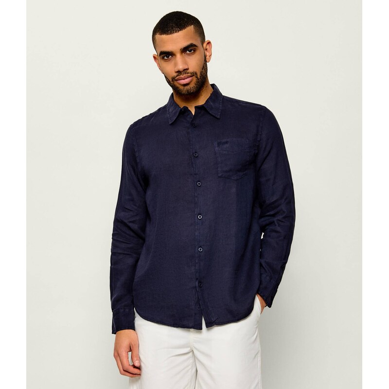 GUESS Lněná košile | regular fit