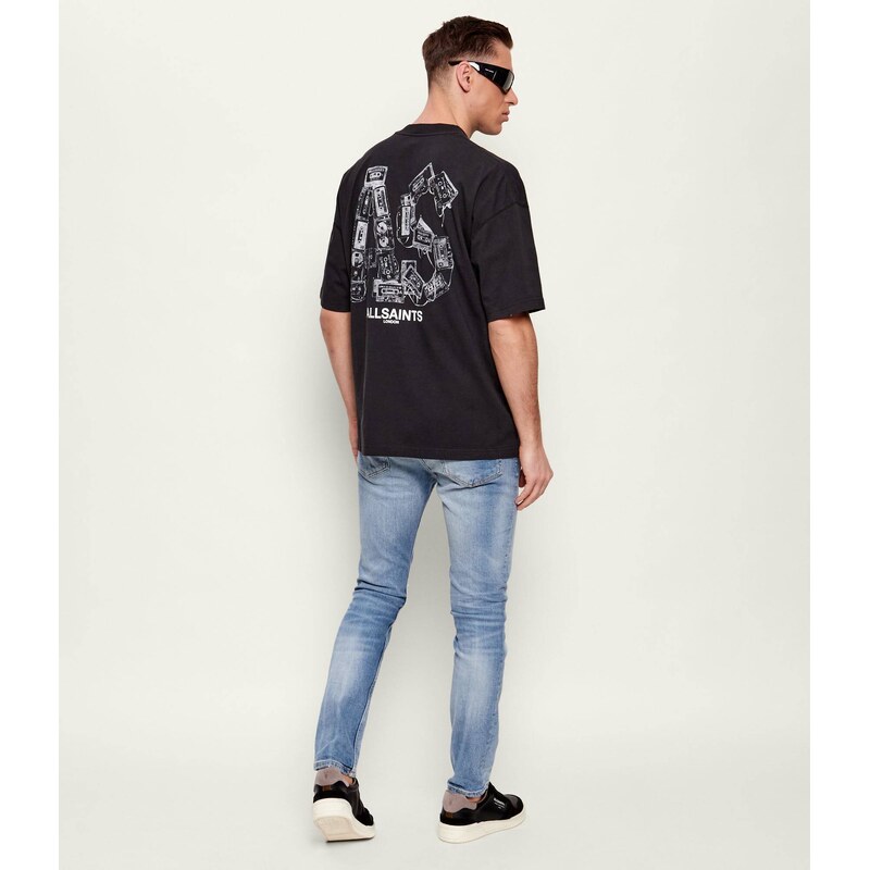 AllSaints Tričko MIXTAPE | Oversize fit