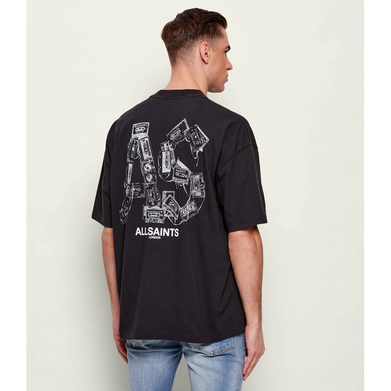 AllSaints Tričko MIXTAPE | Oversize fit