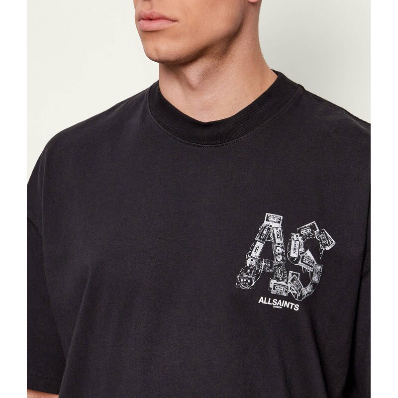 AllSaints Tričko MIXTAPE | Oversize fit