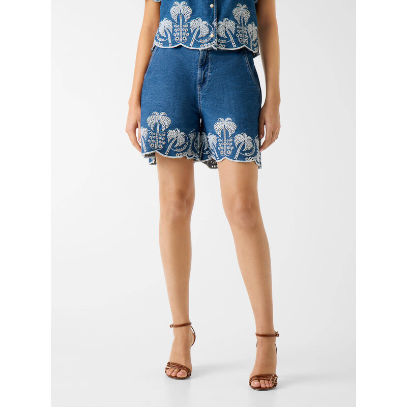 GUESS Džínové šortky PILAR | Relaxed fit