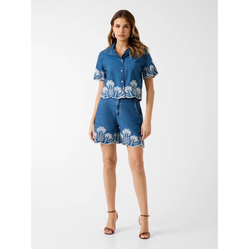 GUESS Džínové šortky PILAR | Relaxed fit