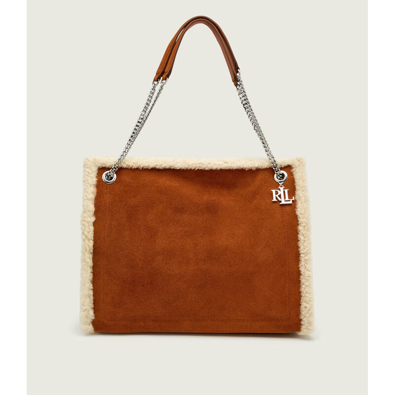 LAUREN RALPH LAUREN Kabelka shopper Bradley | shearling | semiš