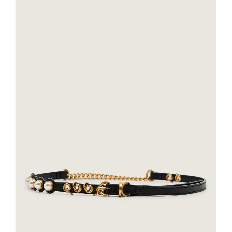 Pinko Kůžoný opasek RIBBON 109103914