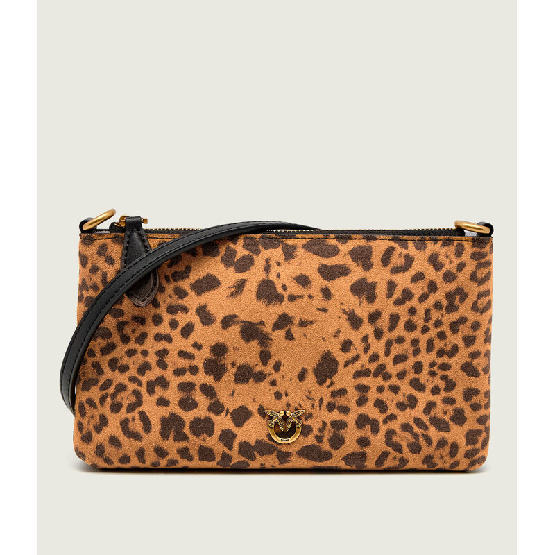 Pinko Crossbody kabelka FLAT HORIZONTAL MINI | semiš 109094920