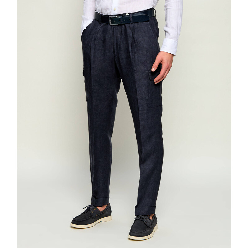Gran Sasso Lněné kalhoty | Tapered fit