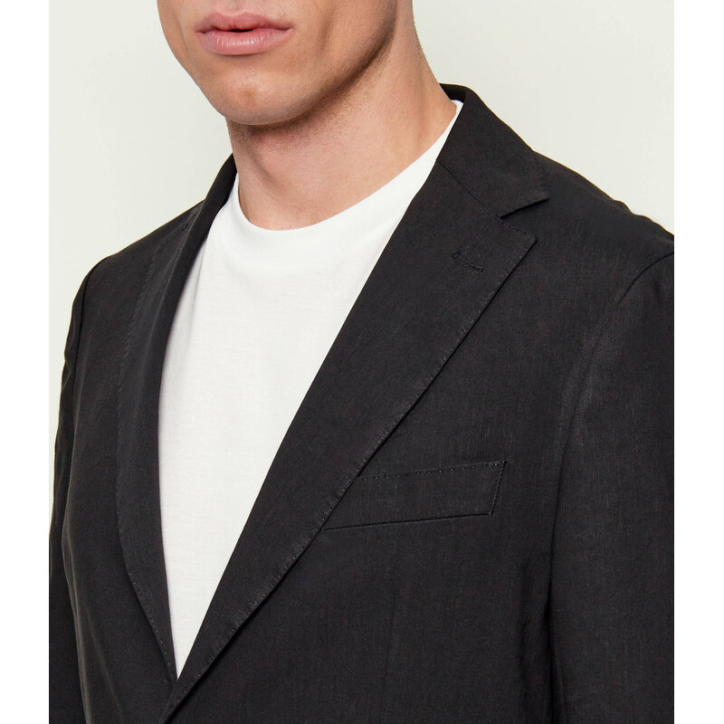 BOSS BLACK Lněná sako P-Hanry-WG-262 | Slim Fit