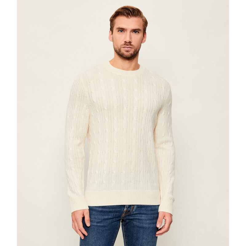 BOSS BLACK Vlněný svetr H-Hetico | regular fit | s příměsí