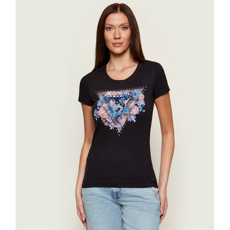 GUESS Tričko PEONY | Slim Fit