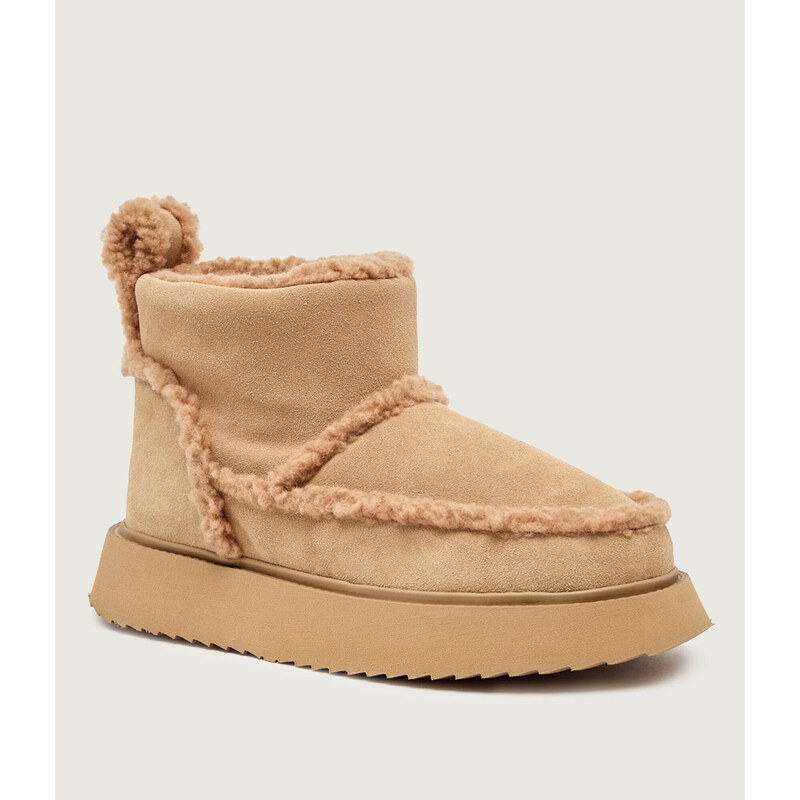 INUIKII Sněhule SHEARLING MICRO | semiš