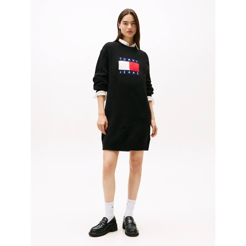 Tommy Jeans Šaty | s příměsí vlny