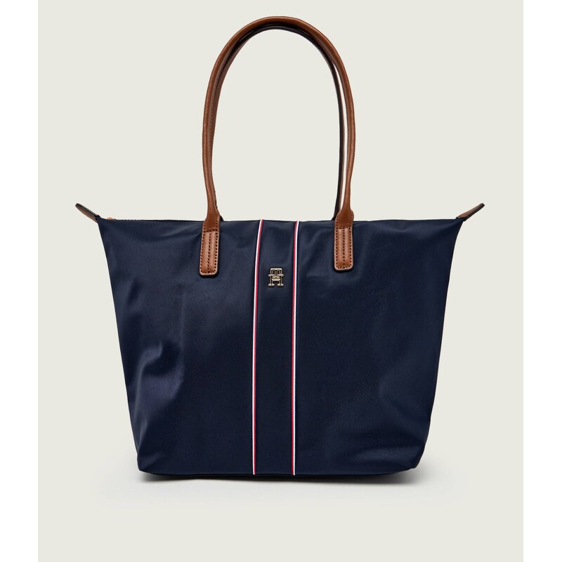 Tommy Hilfiger Kabelka shopper s přídavkem kůže