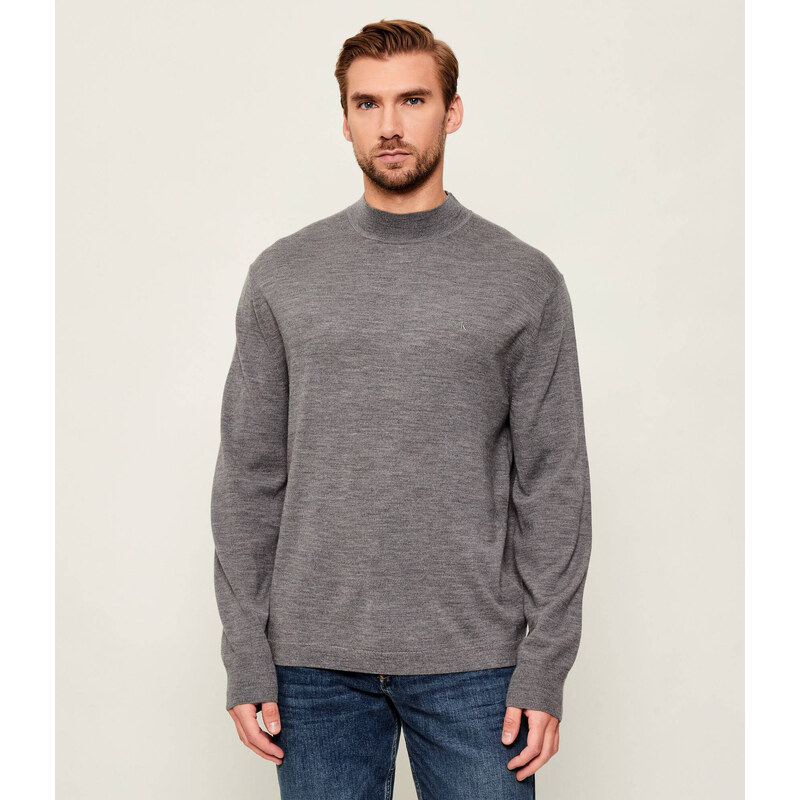 Calvin Klein Vlněný polorolák | regular fit