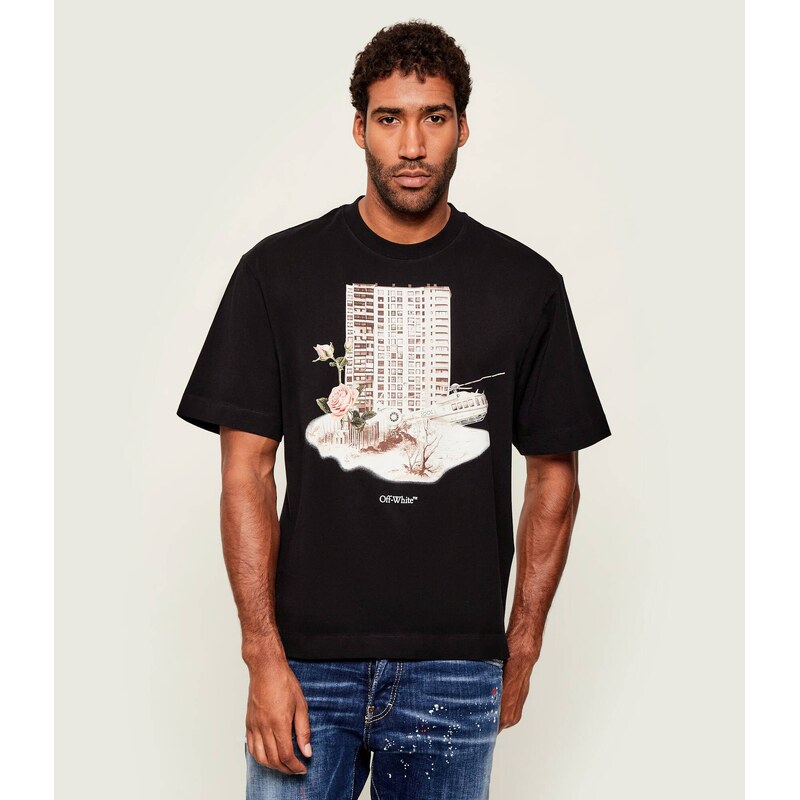 OFF-WHITE Tričko BUILDING SKATE | regular fit