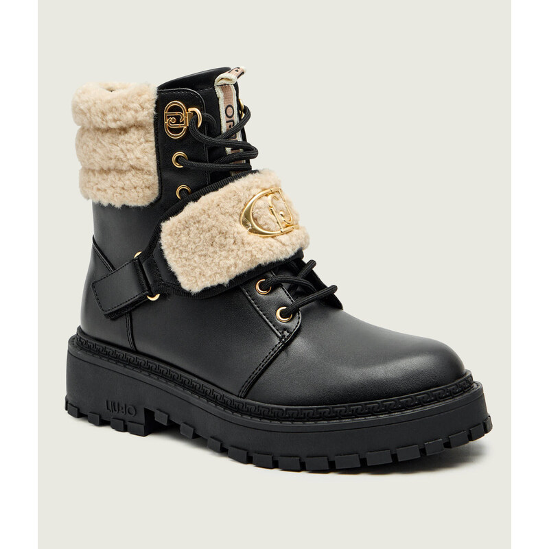 Liu Jo Kožené kotníkové boty RUMI 40 | shearling