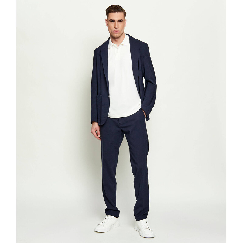 Emporio Armani Polokošile | Slim Fit |s příměsí hedvábí