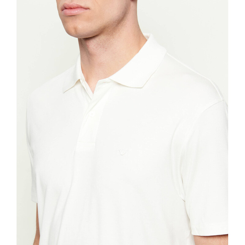 Emporio Armani Polokošile | Slim Fit |s příměsí hedvábí