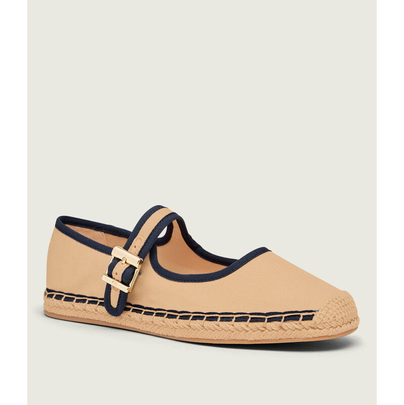 Tommy Hilfiger Espadrilky BUCKLE MARYJANE s přídavkem kůže