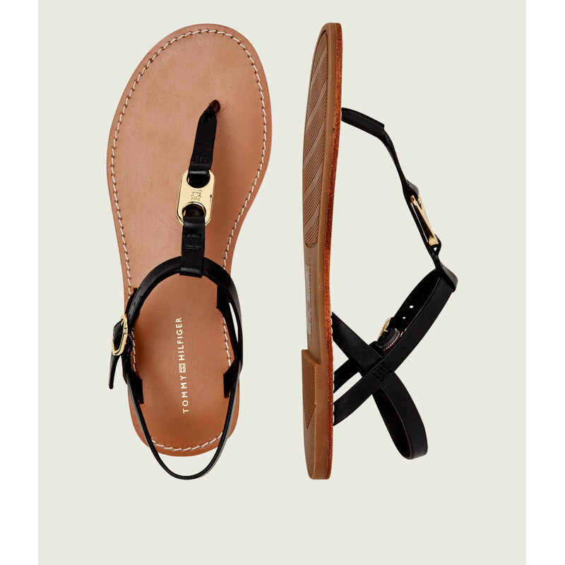 Tommy Hilfiger Kožené sandály