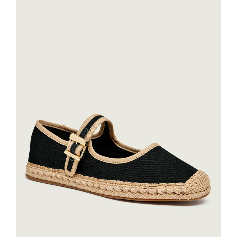 Tommy Hilfiger Espadrilky BUCKLE MARYJANE s přídavkem kůže