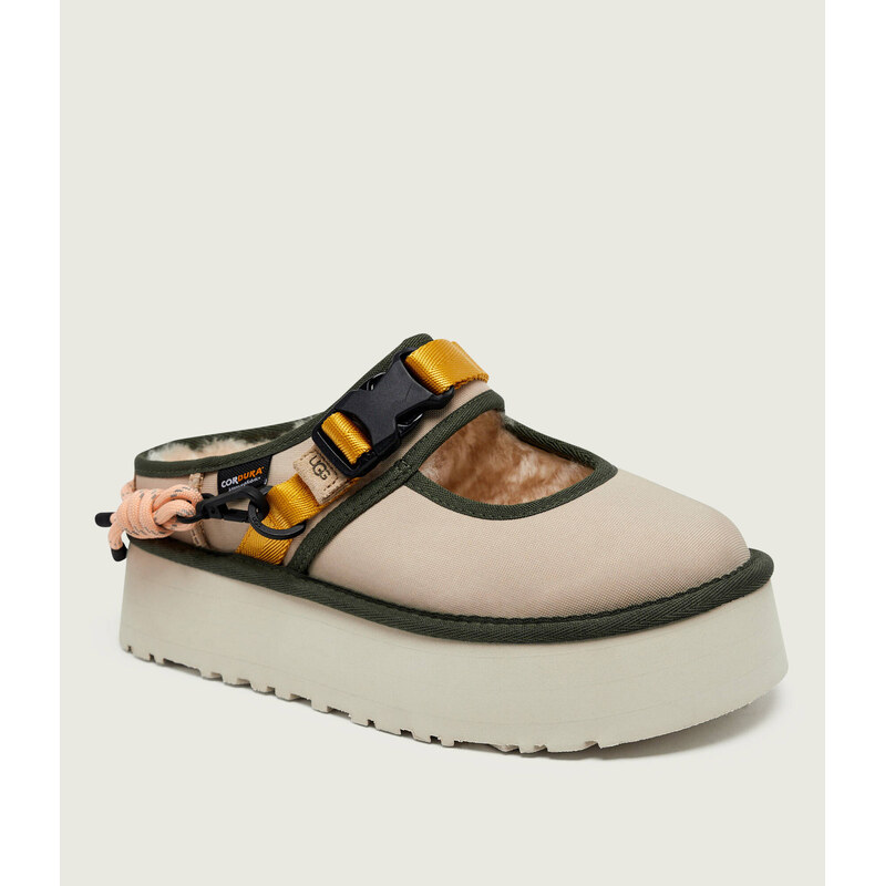 UGG Ohřívá pantofle typu mules BEA MARY JANE WILDWOOD | s příměsí vlny 115151853