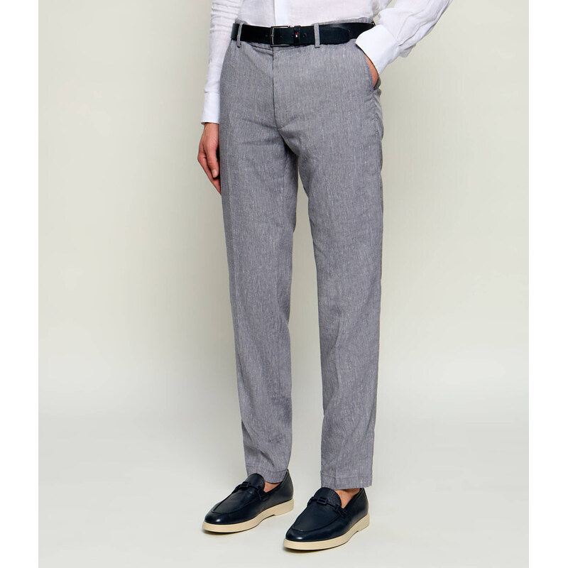 BOSS BLACK Lněné kalhoty chino H-Kane1-RDS | regular fit