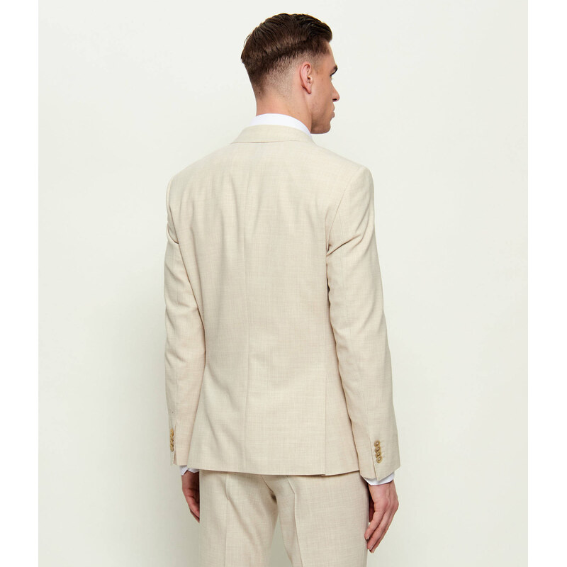 BOSS BLACK Oblek H-Huge-2Pcs-253 | Slim Fit | s příměsí vlny